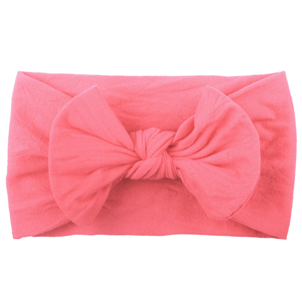 Lovely Fashionable Bowknot Shape Baby Infant Girl Headband Hair Accessories (Dark Pink)