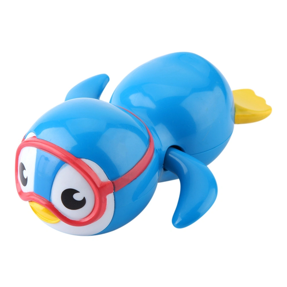 Swimming Goggles Penguin Cartoon Baby Bathing Water Playing Shower Tub Floating Toy (Blue)