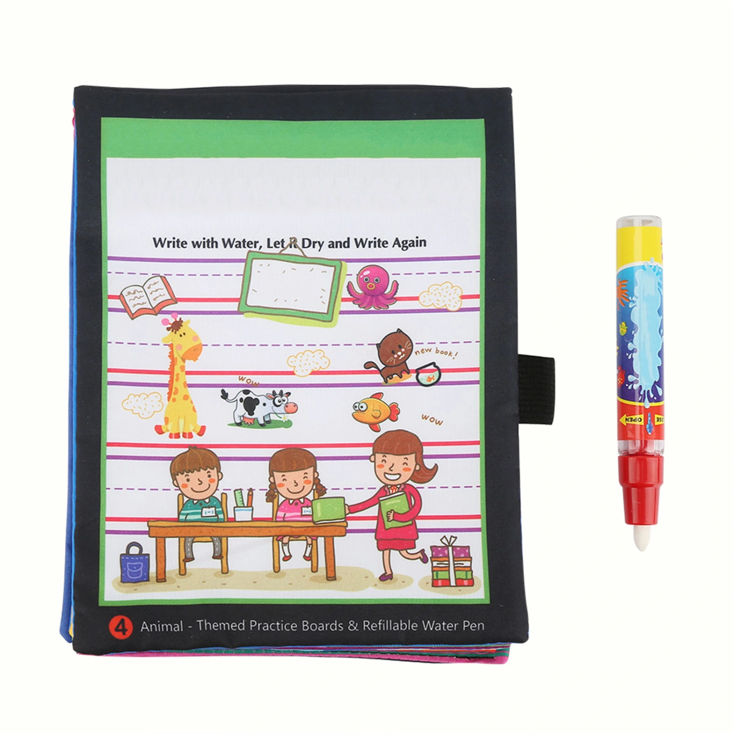 Soft Water Painting Cloth Book Toy Early Educational Cloth Painting Book for Children