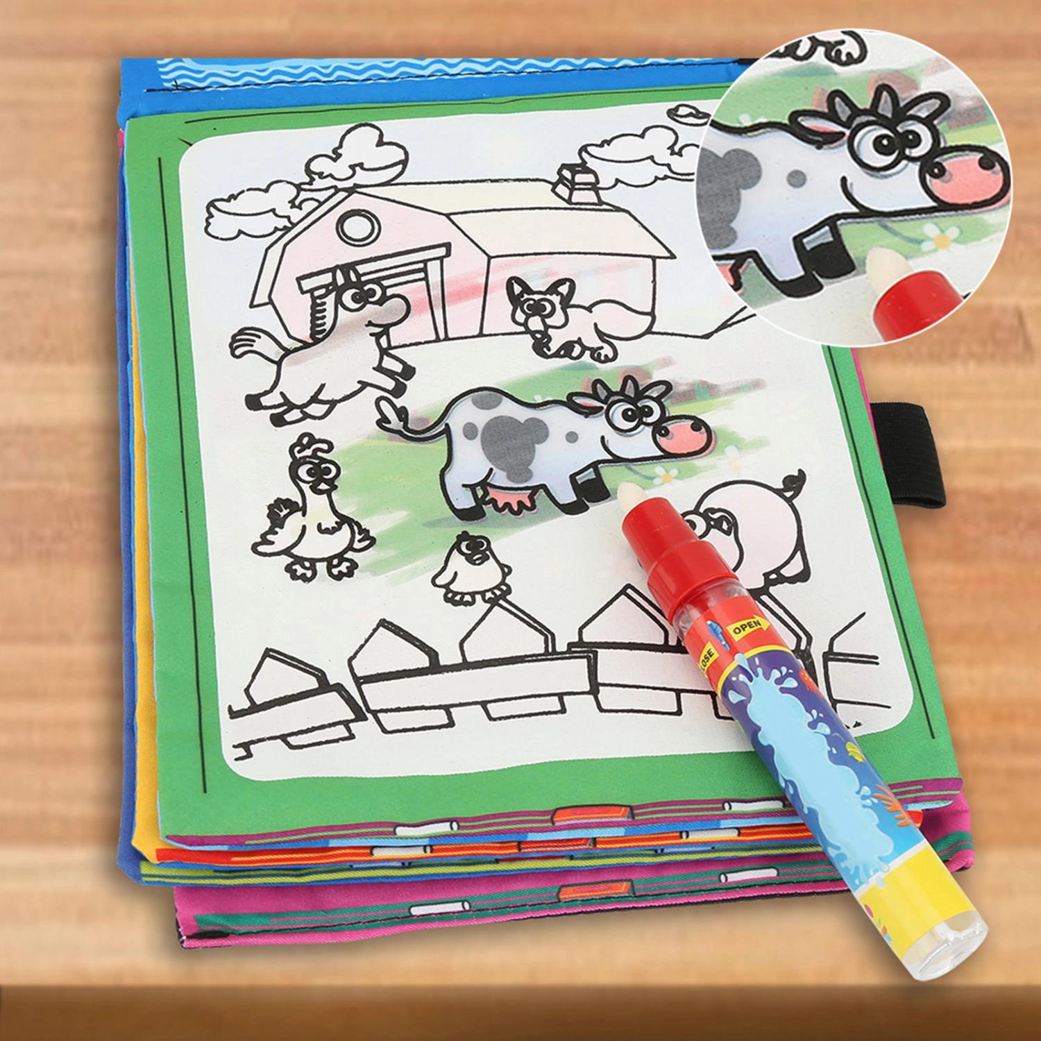 Soft Water Painting Cloth Book Toy Early Educational Cloth Painting Book for Children