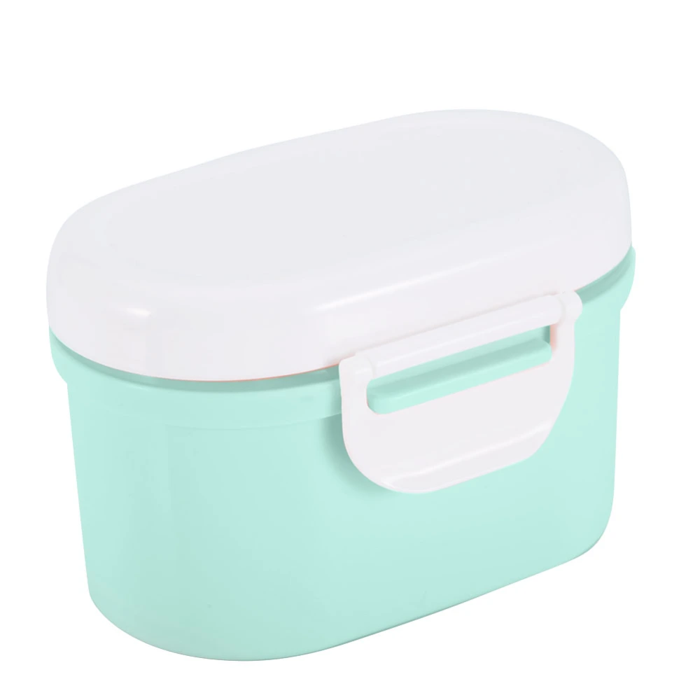 Portable Milk Powder Sealing Storage Box Microweave Freezer Safe (Green S)