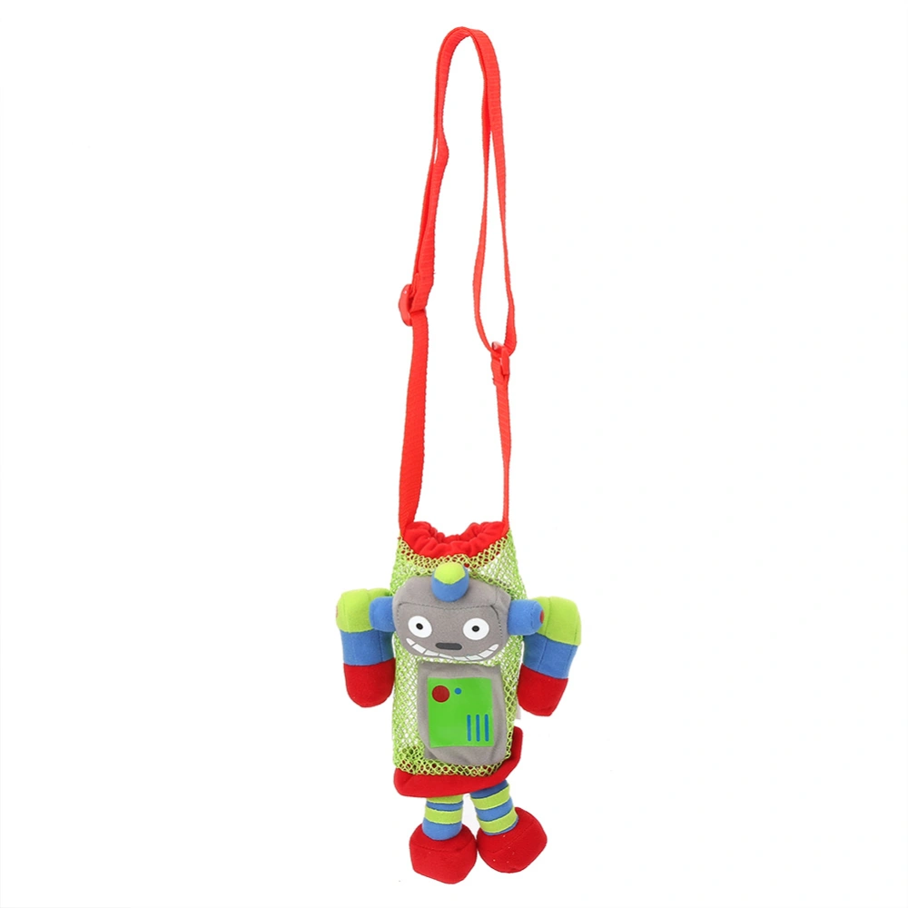 Children Drink Bottle Bag Pouch Carrier Baby Cartoon Water Bottle Handbag with Handle(Robot)