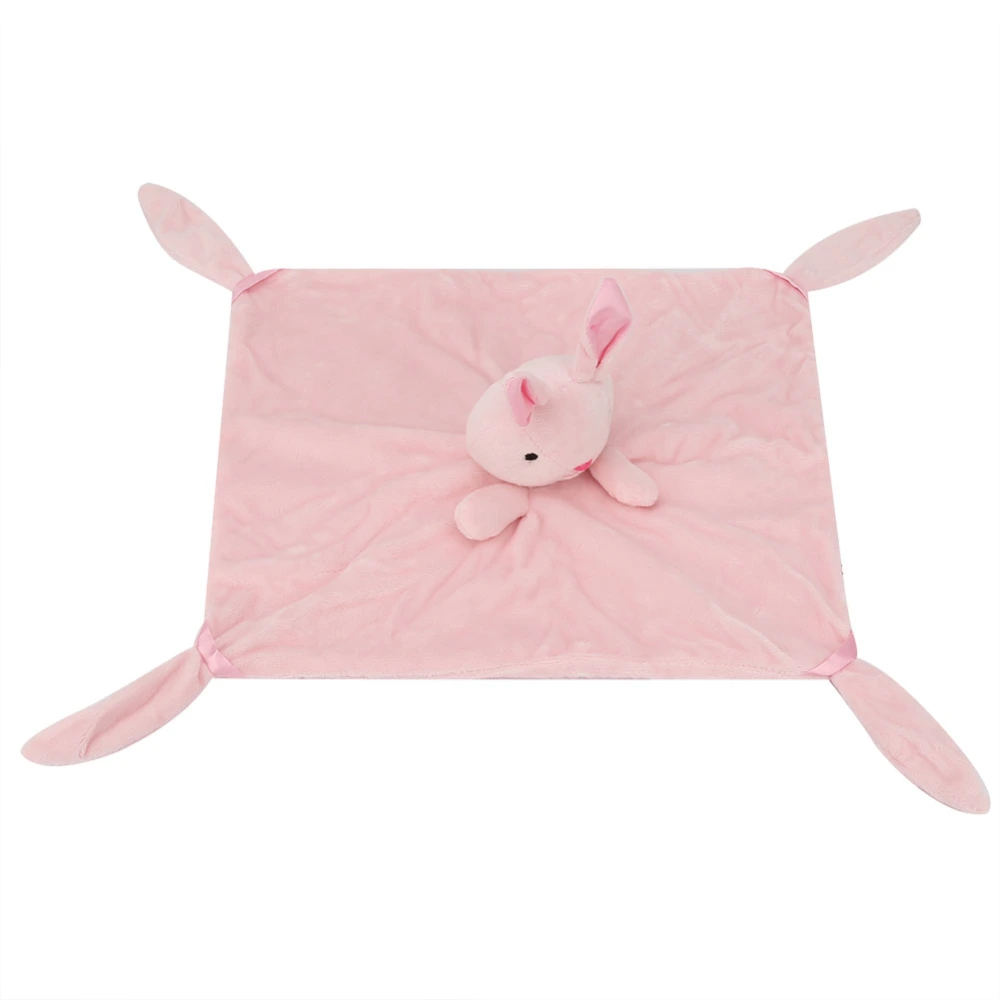 Baby Safety Towel Appease Infant Cartoon Animal Doll Toy for Toddler Sleeping Care(Rabbit)