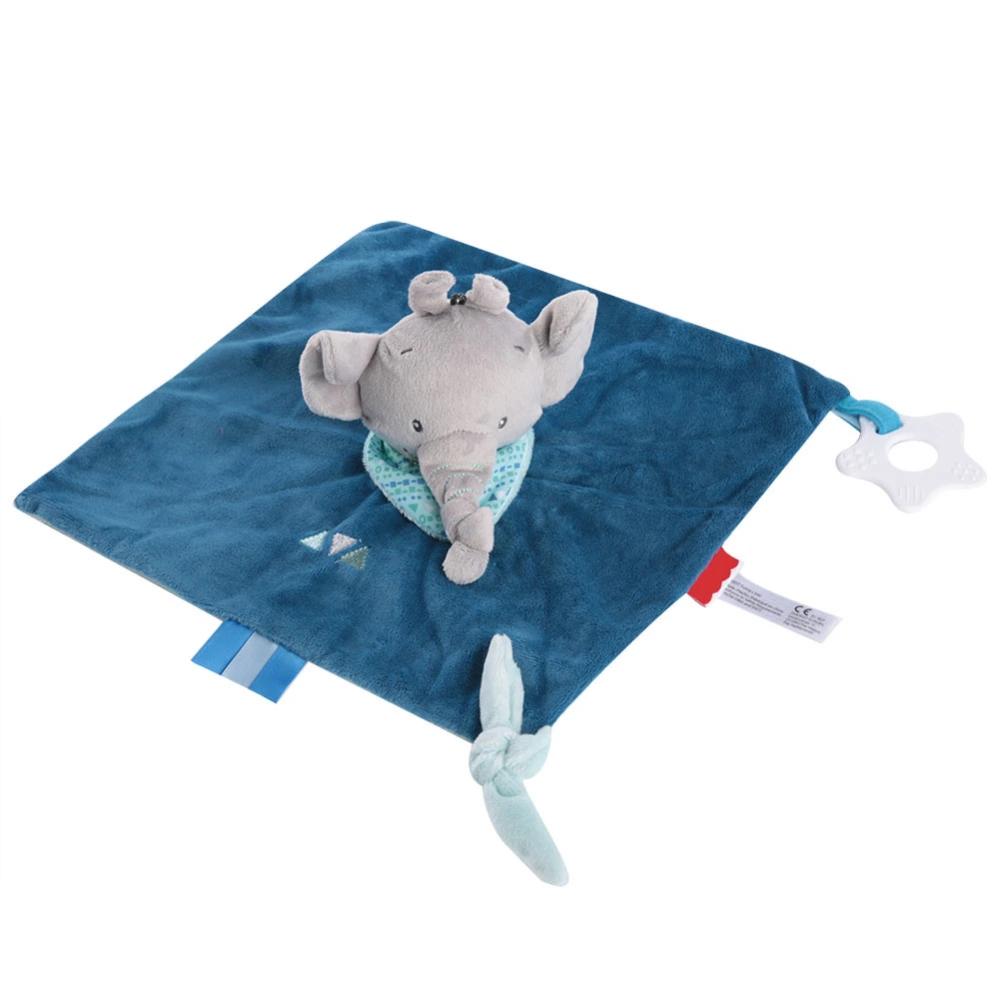 Baby Infant Soothe Appease Towel Soft Plush Comforting Toy Towel (Elephant)