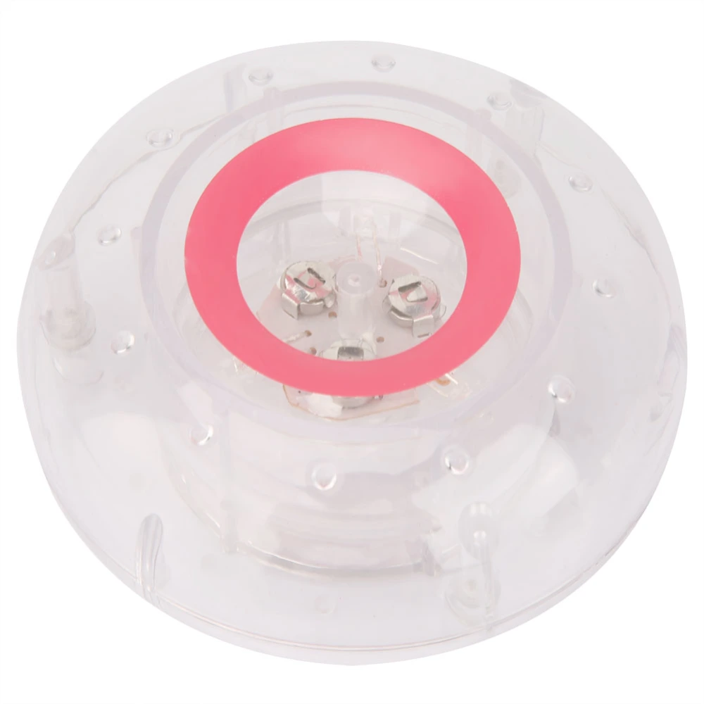 LED Light Waterproof Kids Bath Toy Baby Shower Toy Children Floating Light Toys (Pink)