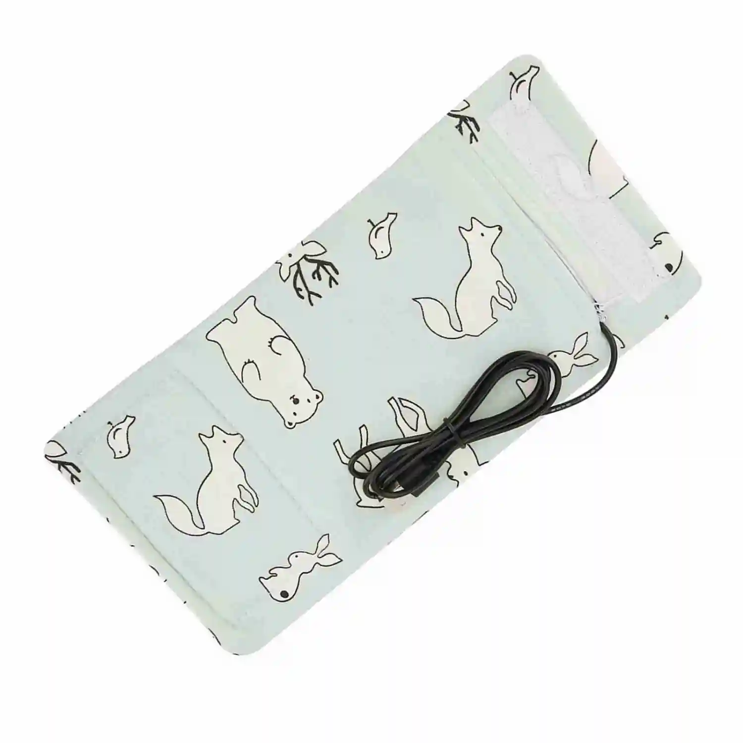 USB Baby Bottle Keep Warm Portable Milk Travel Storage Cover Insulation Thermostat polar Bear