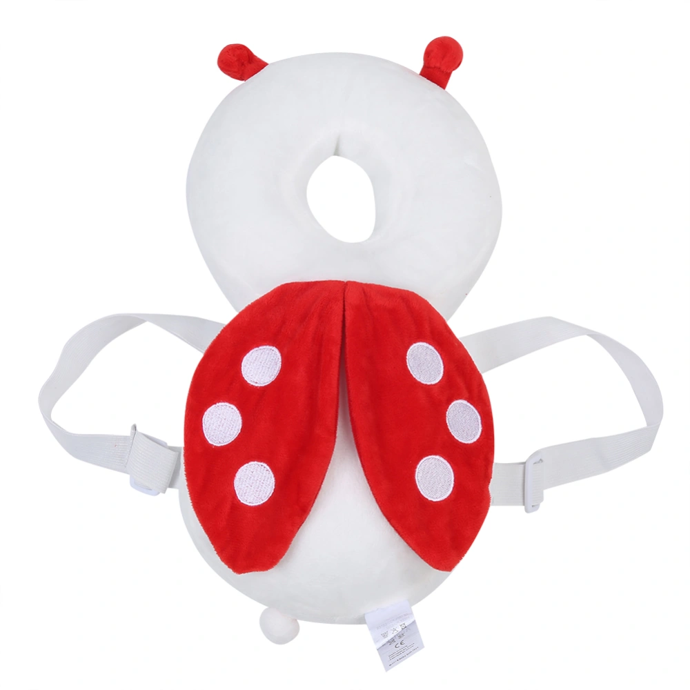 Baby Head Protection Pillow Cartoon Style Toddler Headrest Cushion large ladybug