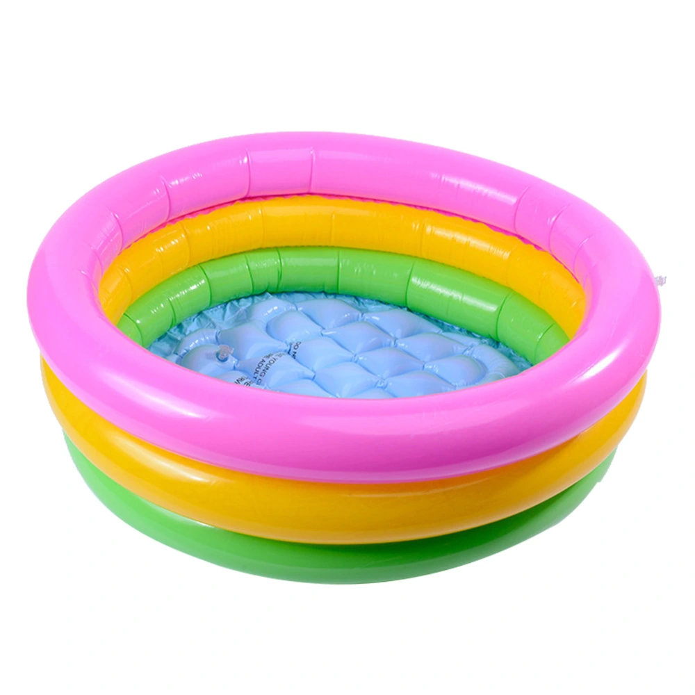 Threelayer Rainbow Space Toy Sand Table Fishing Toy Small Pool Child Inflatable Swimming Pool