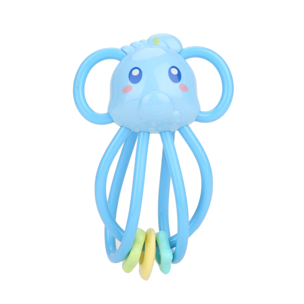 Baby Hand Shake Bell Ring Toy Educational Cartoon Pattern Teethers Toy for Kids (Elephant)