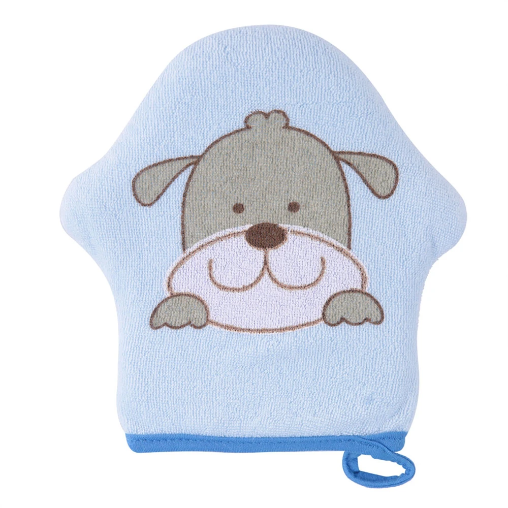 Cartoon Star Model Soft Cotton Baby Bath Shower Sponge Kids Bath Brush Cotton Scrubber(dog)