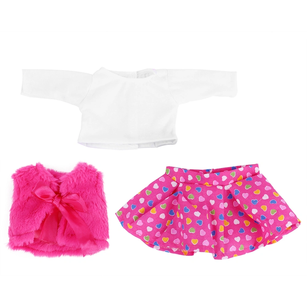 Fashionable Toy Accessories Clothes Set Vest Shirt Skirt Suits for 18inch Baby Doll (n258)