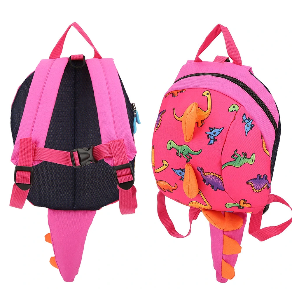 Dinosaur Backpack Kids Children Toddler Bag Cartoon Backpack for Preschool Boys Girls (Pink)