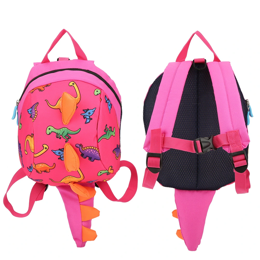 Dinosaur Backpack Kids Children Toddler Bag Cartoon Backpack for Preschool Boys Girls (Pink)