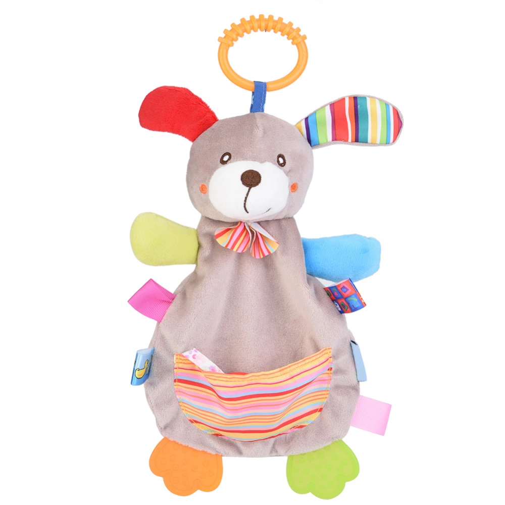 Cute Cartoon Cotton Comfort Towel Teether Toy Pacify Doll for Baby Infant(Dog)