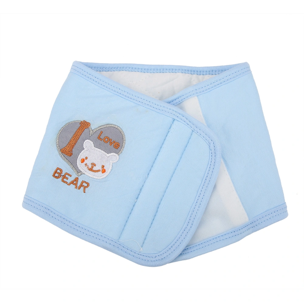 Cotton Baby Infant Abdomen Belly Cover Apron Keep Warm Wrap (Blue)