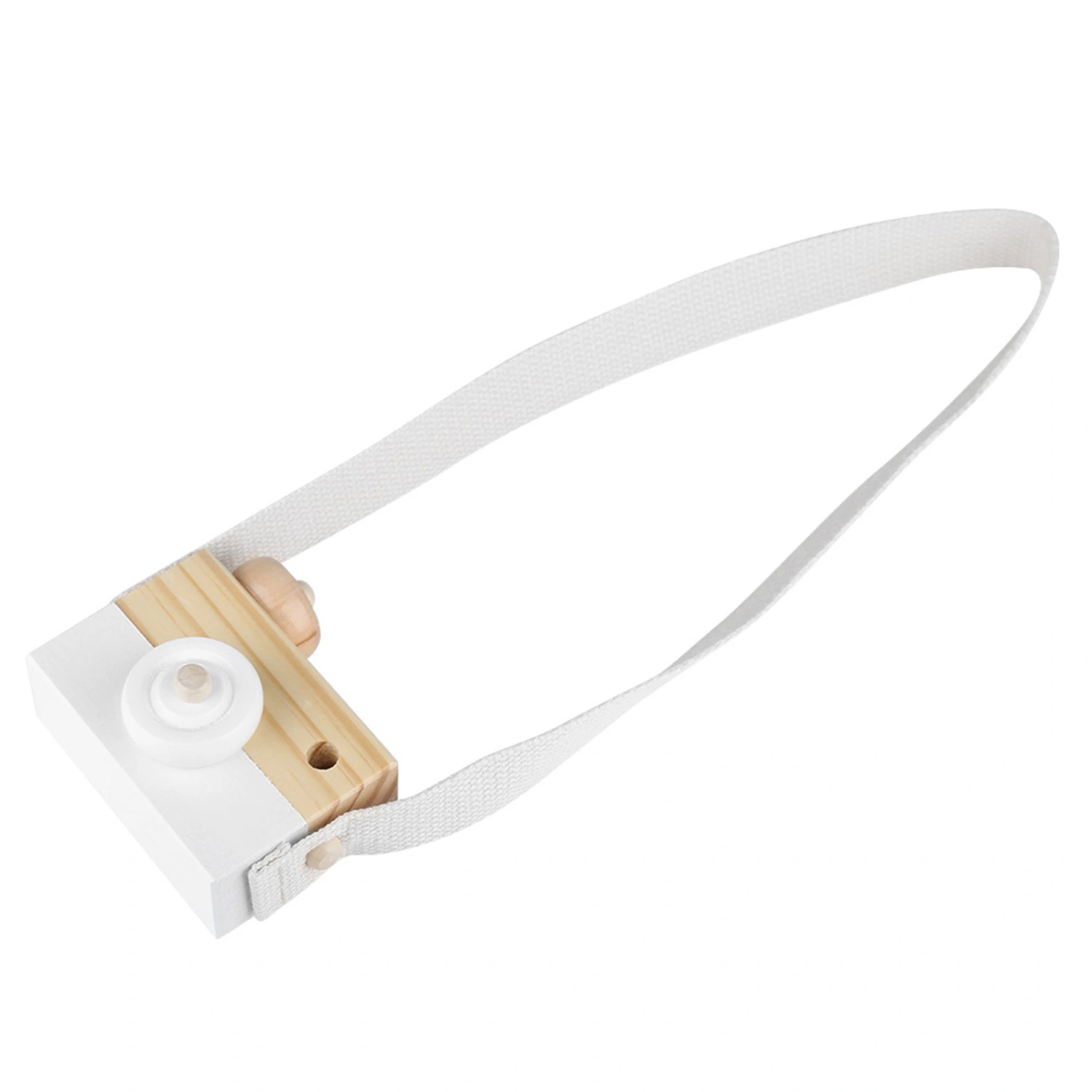 Wooden Handmade Camera Toy for Kid Child Learning Intelligent Toys(White)