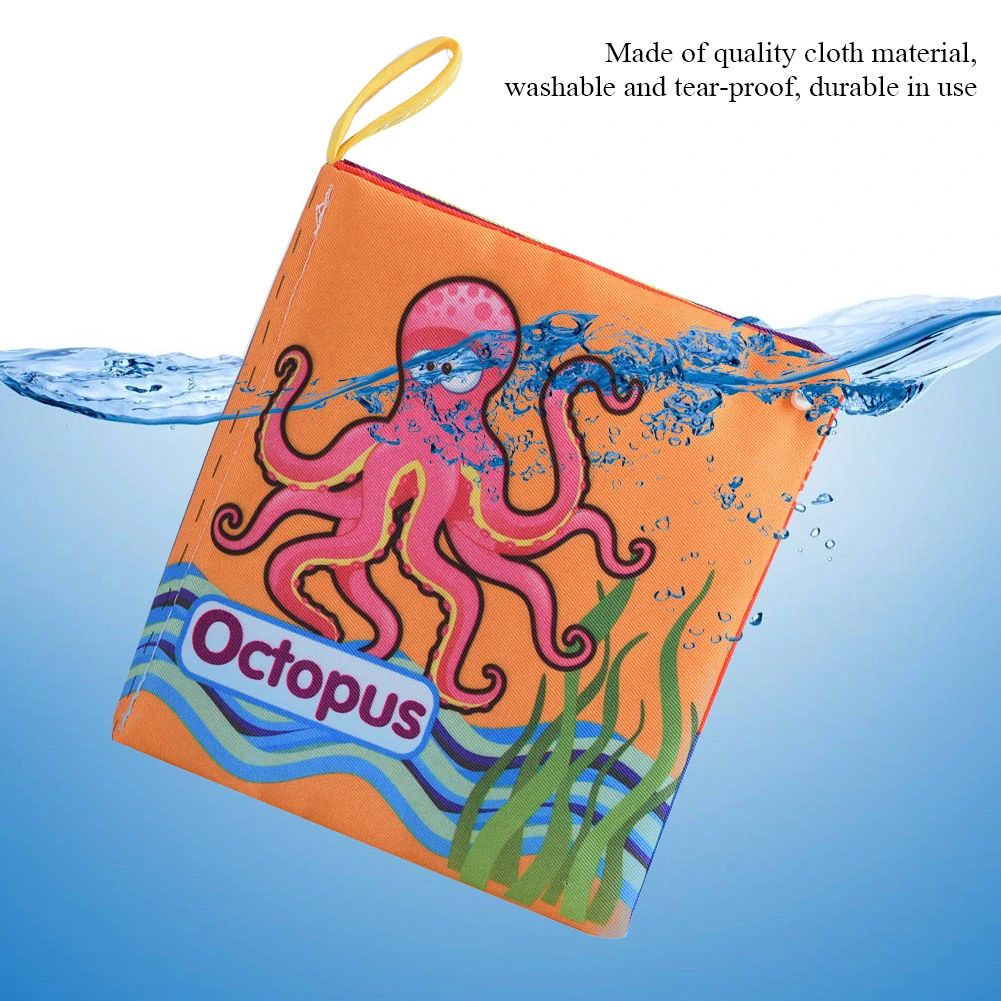 Baby Kids Colorful Cloth Book Educational Children Learning Cartoon Reading Books(Ocean)