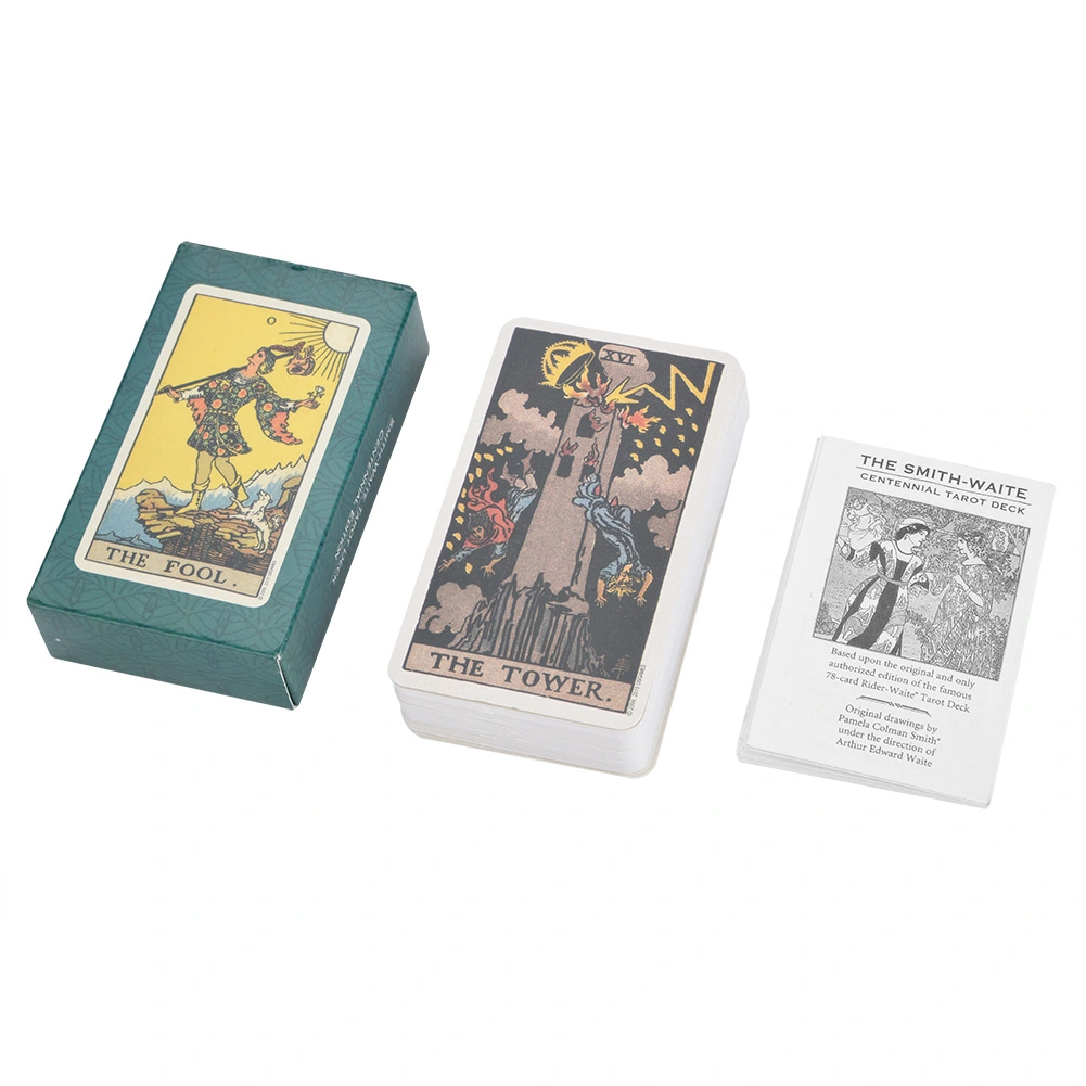 78Pcs/Set Rider Waite Tarot Deck Vintage Future Telling Game Card Set with Colorful Box(#2)