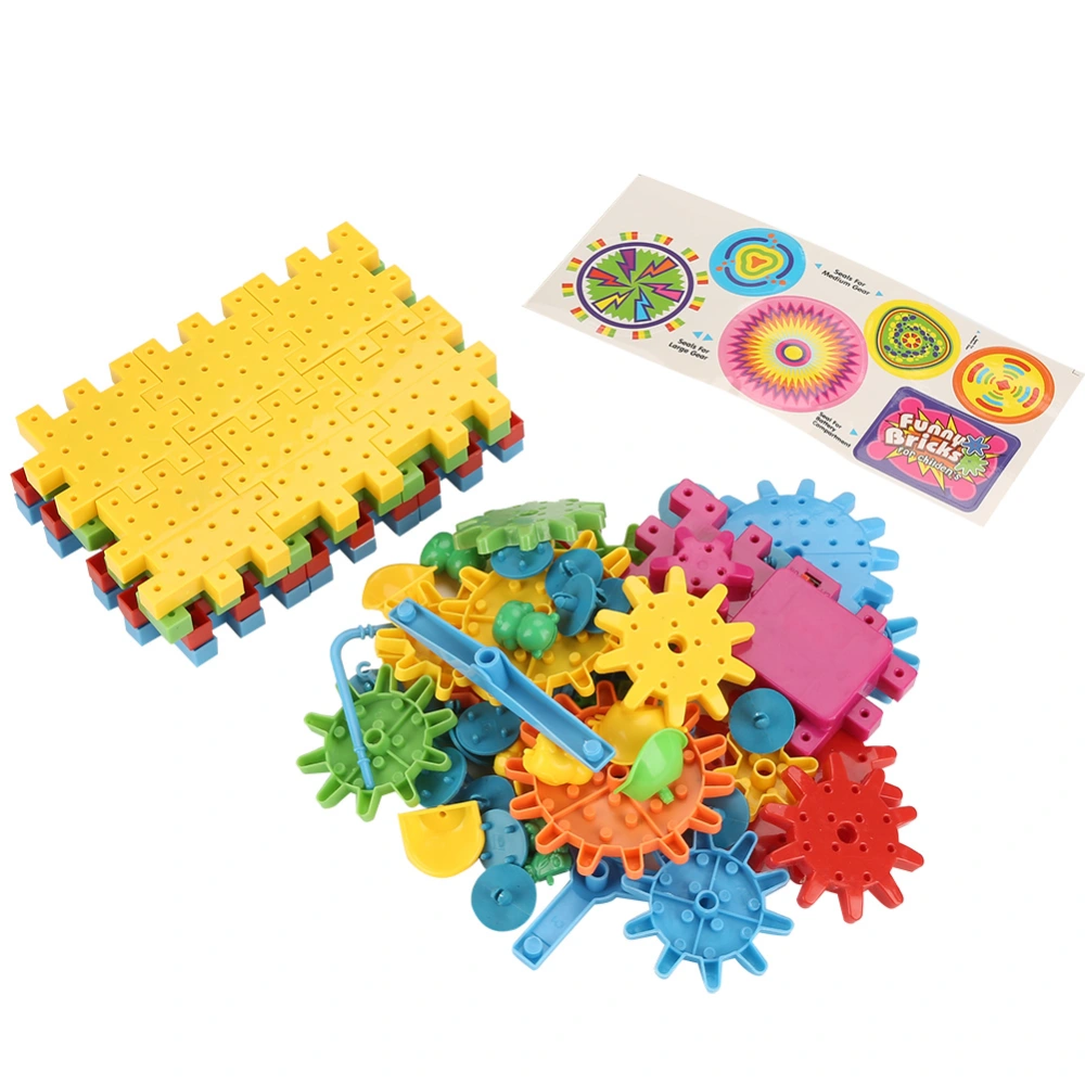 81Pcs/Set Educational Electric Puzzle Kids Children Plastic DIY Building Blocks Funny Toys