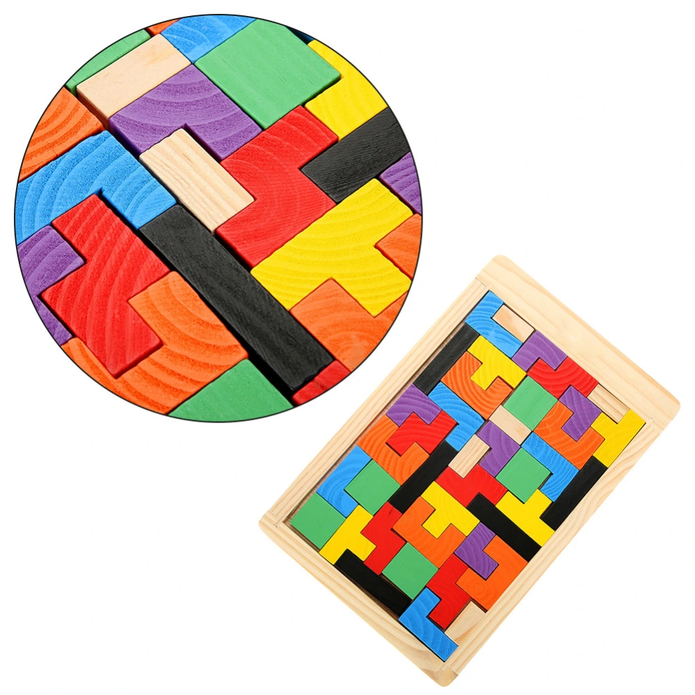 Baby Wooden Puzzles Toys Kids Children Toddlers Educational Game Play Toys