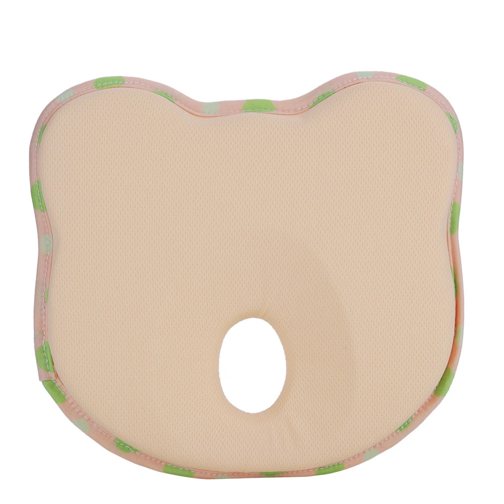 Memory Foam Baby Pillow Sleeping Pad Flat Head Protection Toddler Cushion(Khaki Bear)