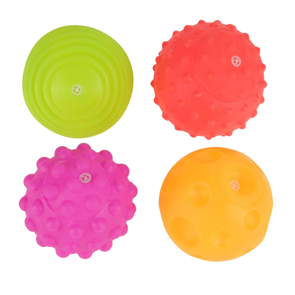 4PCS Baby Gripping Balls Colorful Melody Cognition Children Kids Early Learning Toys