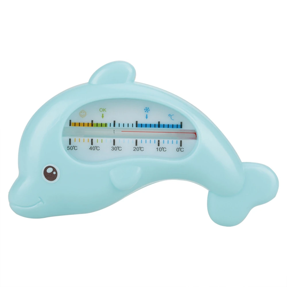 Baby Water Thermometer Infants Bathing Cute Animal Thermometers Safety Bath Care(Blue Dolphin)