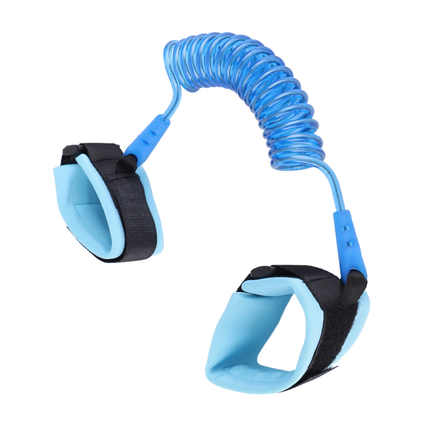 Kids Anti Lost Rope Durable Elastic Adult Children Wristband Link Safety Assurance(Blue)