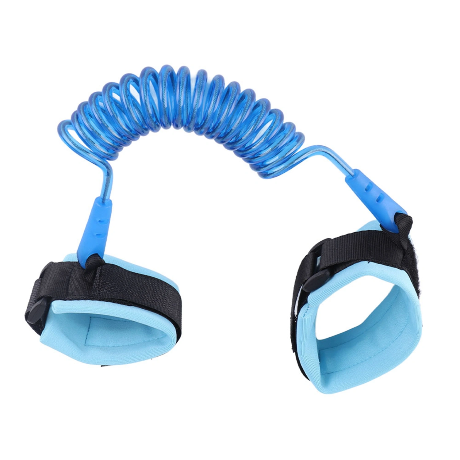 Kids Anti Lost Rope Durable Elastic Adult Children Wristband Link Safety Assurance(Blue)