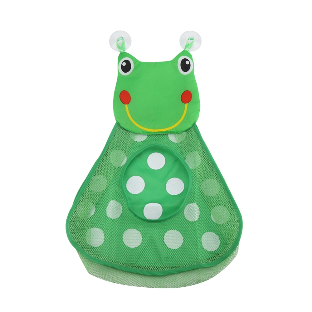 Baby Shower Storage Mesh with Strong Suction Cups Toy Bag Net Bathroom Organizer(Little Frog)