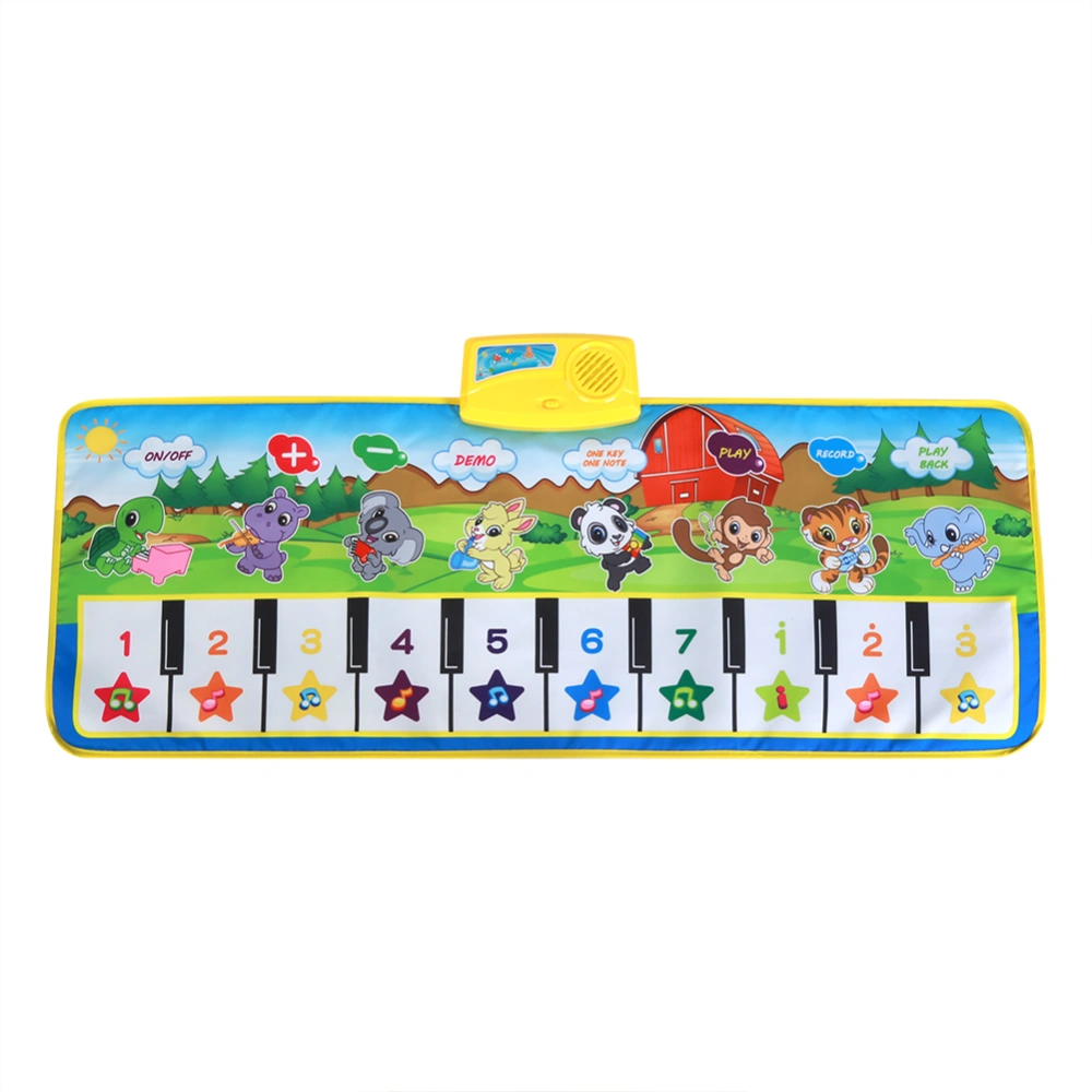 Children Musical Mat Piano Play Toy Colorful Cartoon Keyboard Carpet Kids Educational Gift