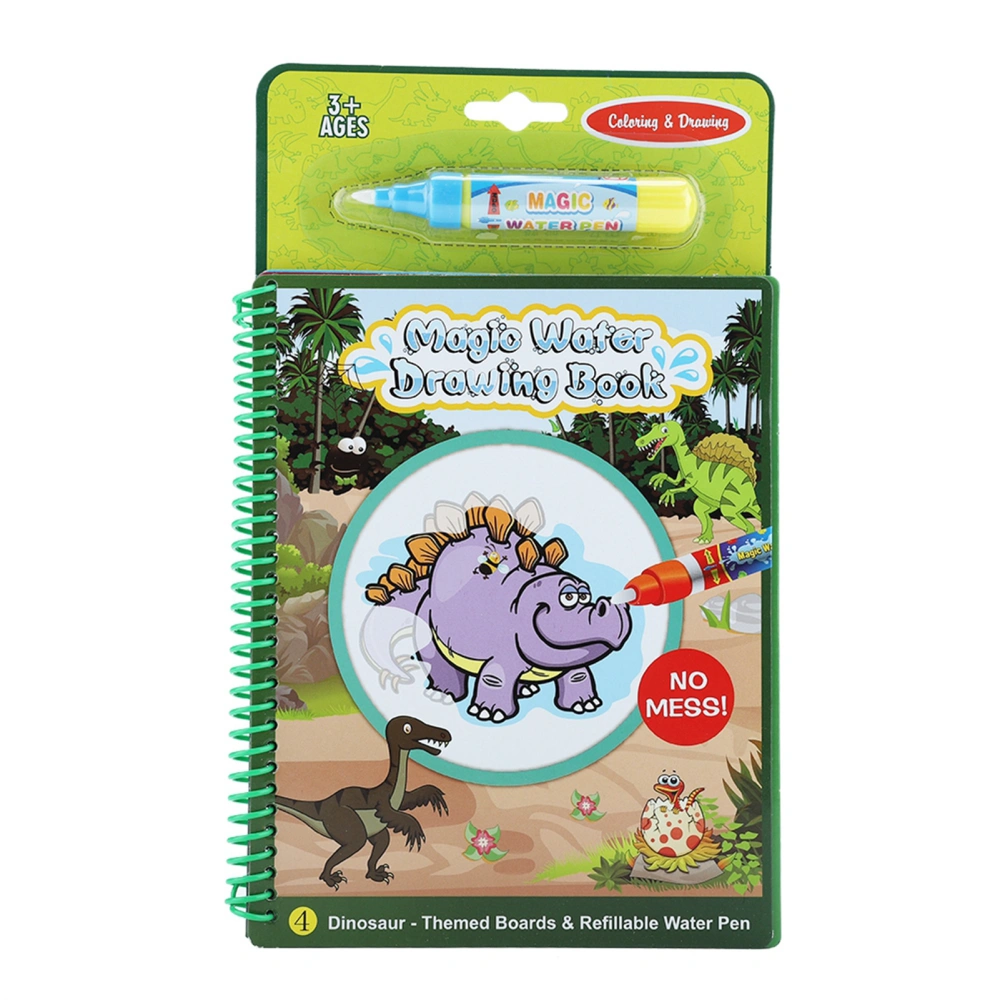 Portable Water Coloring Drawing Book Kids Children Painting Educational Toy (Dinosaur)