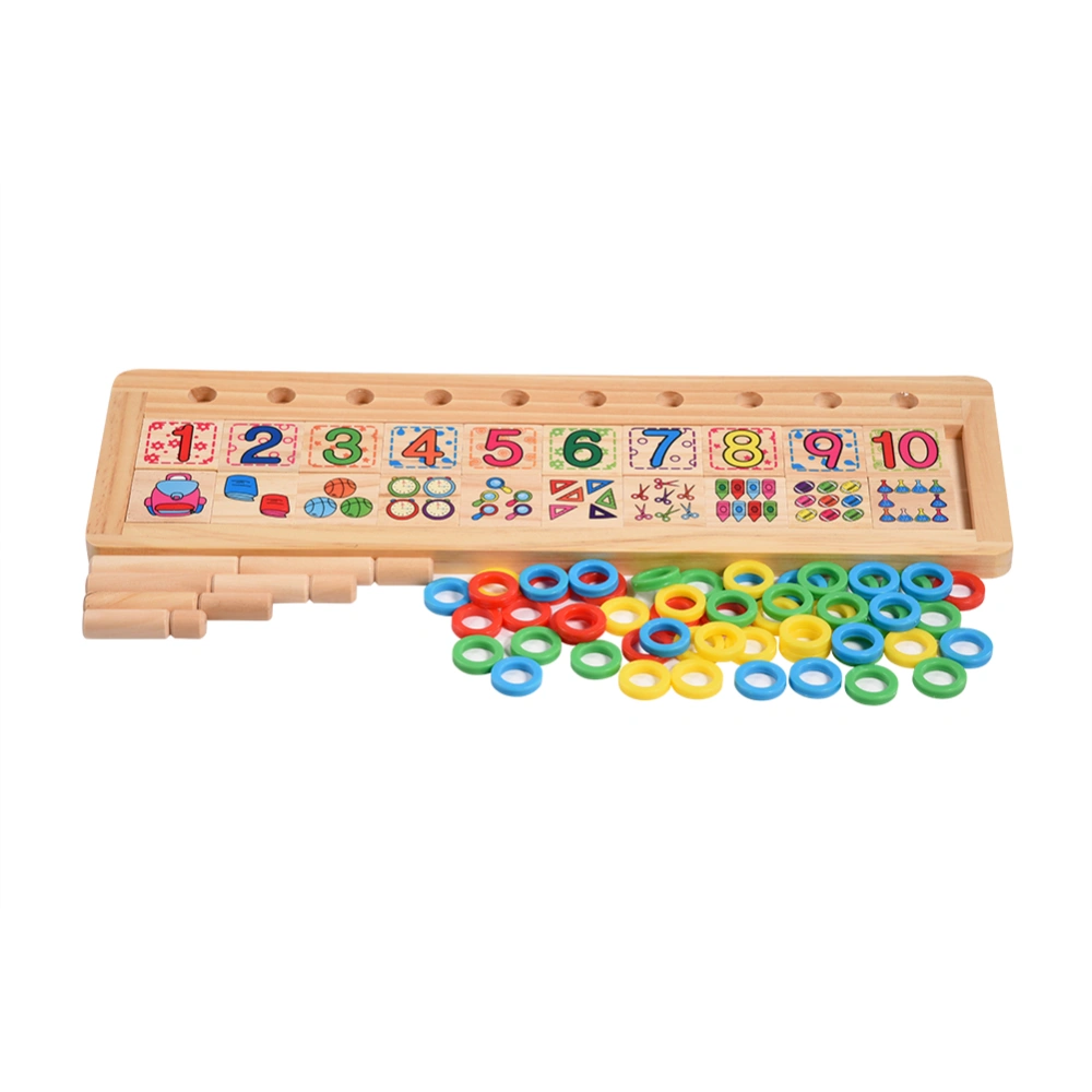 Creative Funny Wooden Number Counting Early Learning Educational Toy Kids Children Gift