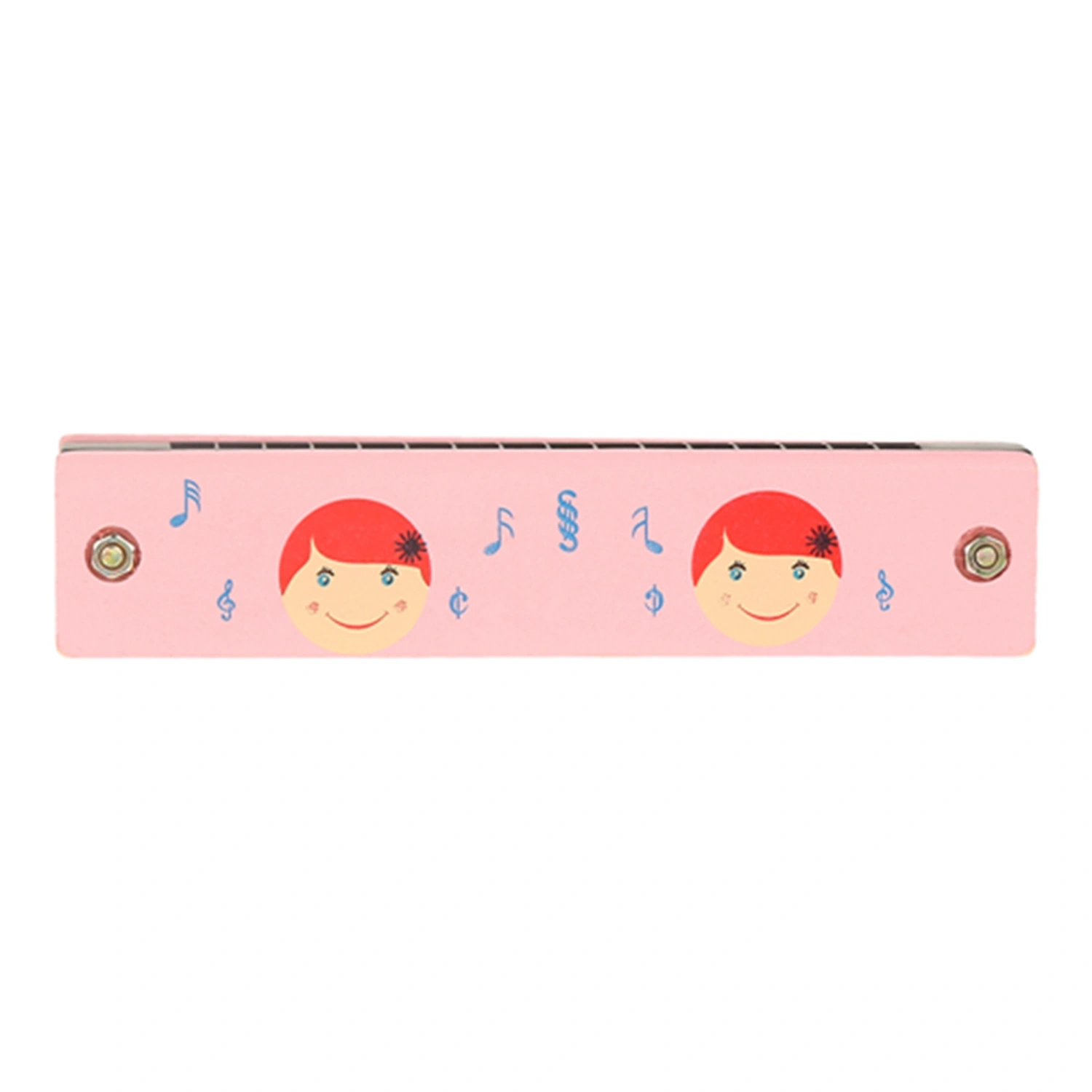 Baby Kids Educational 16 Holes Harmonica Soft Wood Musical Instruments Toy Random Color&Pattern