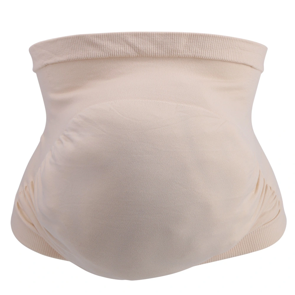 Women Maternity Pregnancy Belly Tummy Support Belt Seamless Elastic Band Prenatal Care(Beige L)