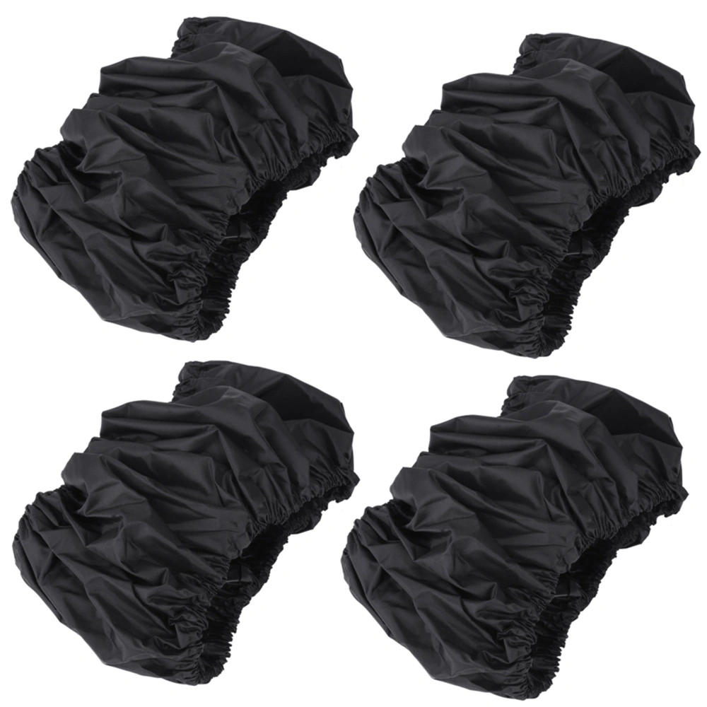 4Pcs/Set Child Kid Baby Stroller Wheel Protection Covers Black Dustproof Accessories L