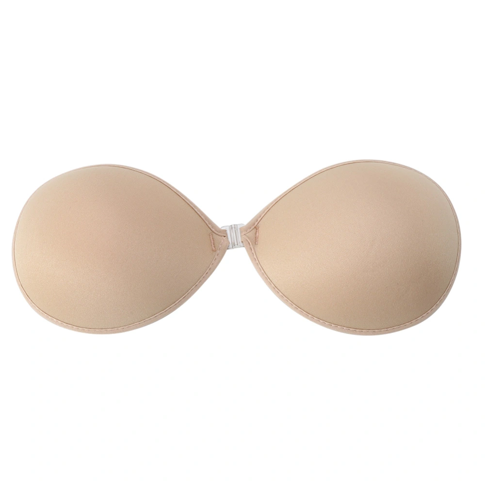 Women Invisible Self Adhesive Silicone Bra Sexy Push Up Front Closure Strapless Bras(Nude B)