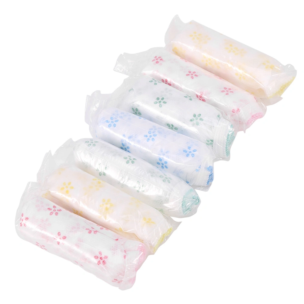 7pcs Women Travel Printed Disposable Pregnant Postpartum Paper Cotton Brief Panties L