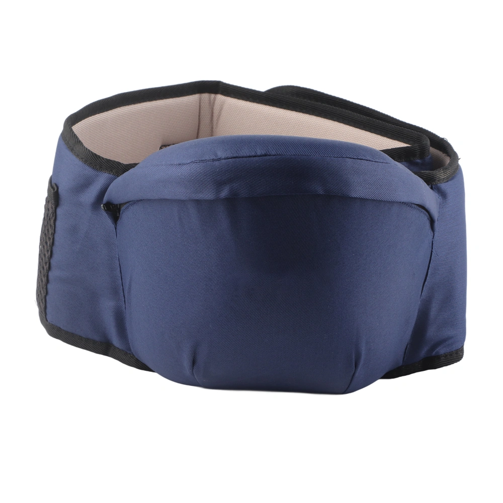 1Pc Adjustable Infant Toddler Front Carrier Walkers Baby Waist Belt Hold Hip Seat(#3 Dark Blue)