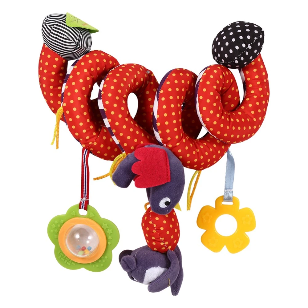 Cute Colorful Infant Baby Activity Hanging Bell Crib Rattle Toys Spiral Bed & Stroller Toy New