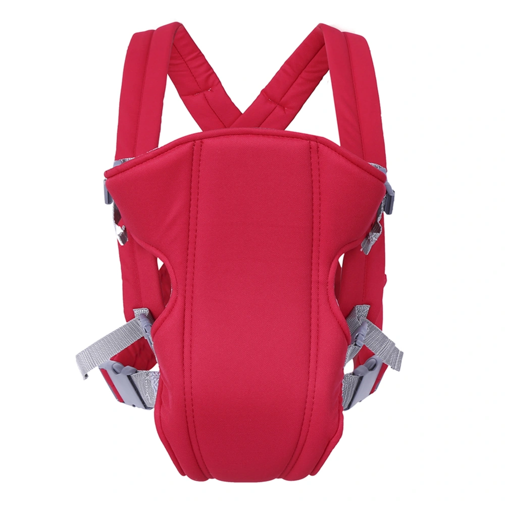 1Pc Newborn Infant Baby Carrier Backpack Breathable Front Back Carrying Wrap Sling Seat (Red)