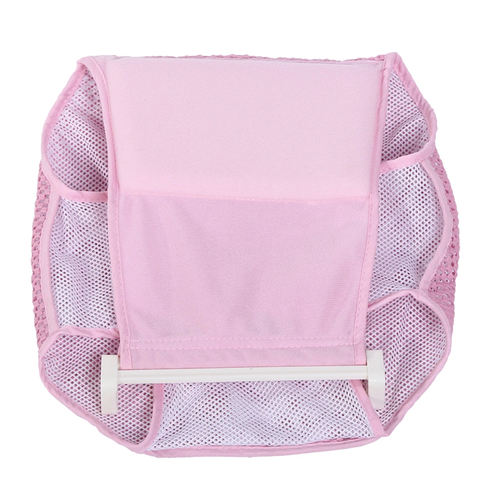 New Infant Bathtub Net Shower Support Baby Toddle Bath Seat Mat Pad Cardle Pink