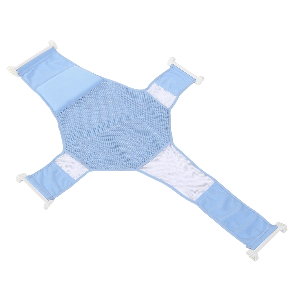 Newborn Infant Bathtub Net Shower Support Safe Bathing Sling Baby Toddle Bath Seat Blue