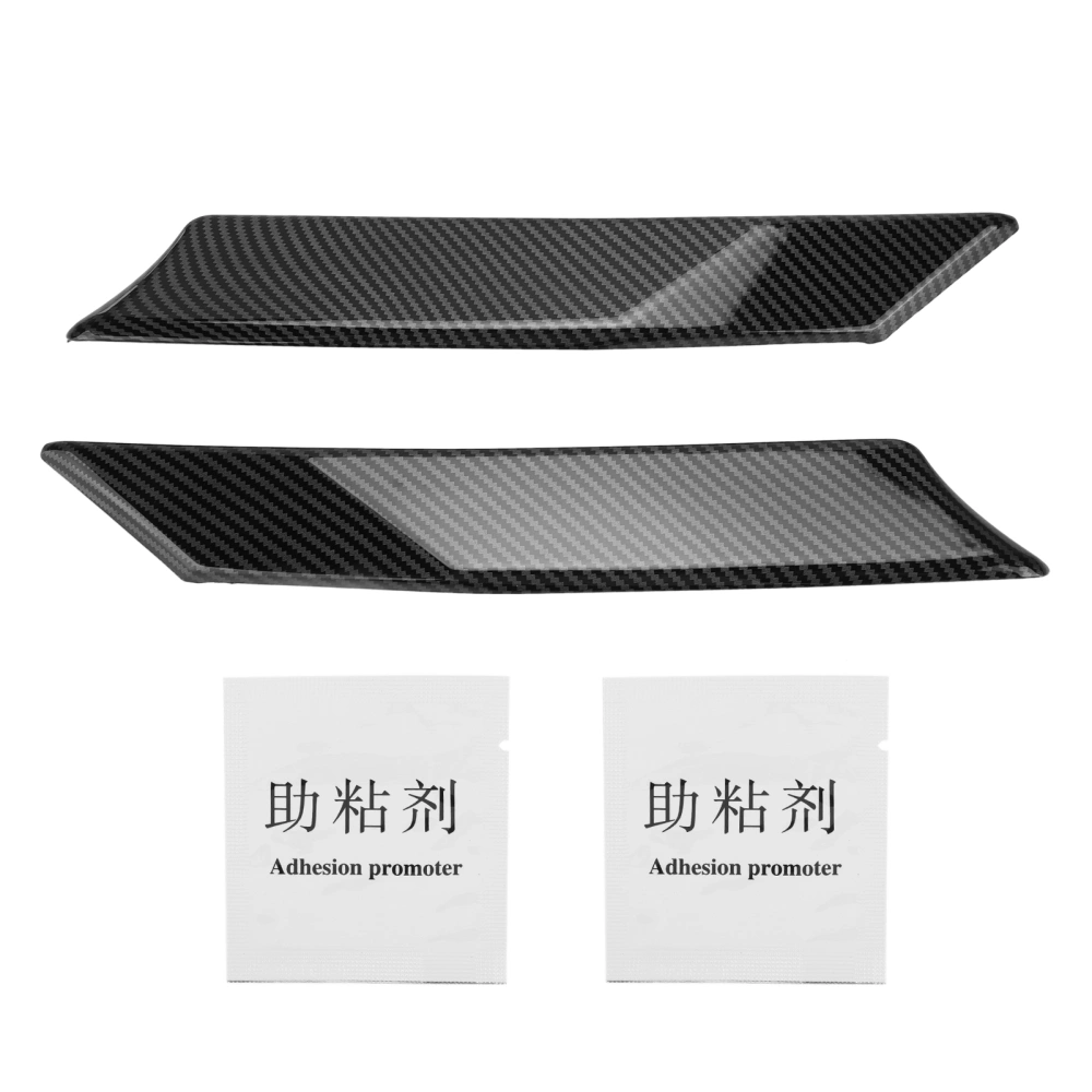 2pcs Car Door Window C Pillar Cover Trim Carbon Fiber Style Replacement for RAV4 2019‑2021