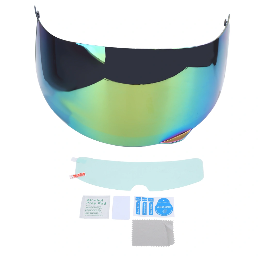 Universal Helmet Visor Wind Shield Anti Scratch with Anti Fog Film Protector Fit for K3SV K5(Colorful )