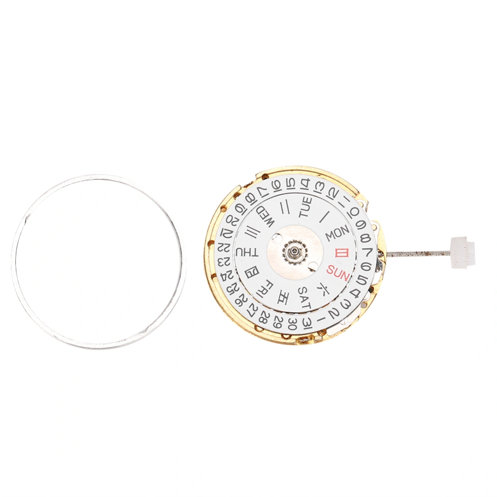 Watch Movement with Double Calendar Three Needle for 8205 Movement WatchWhite