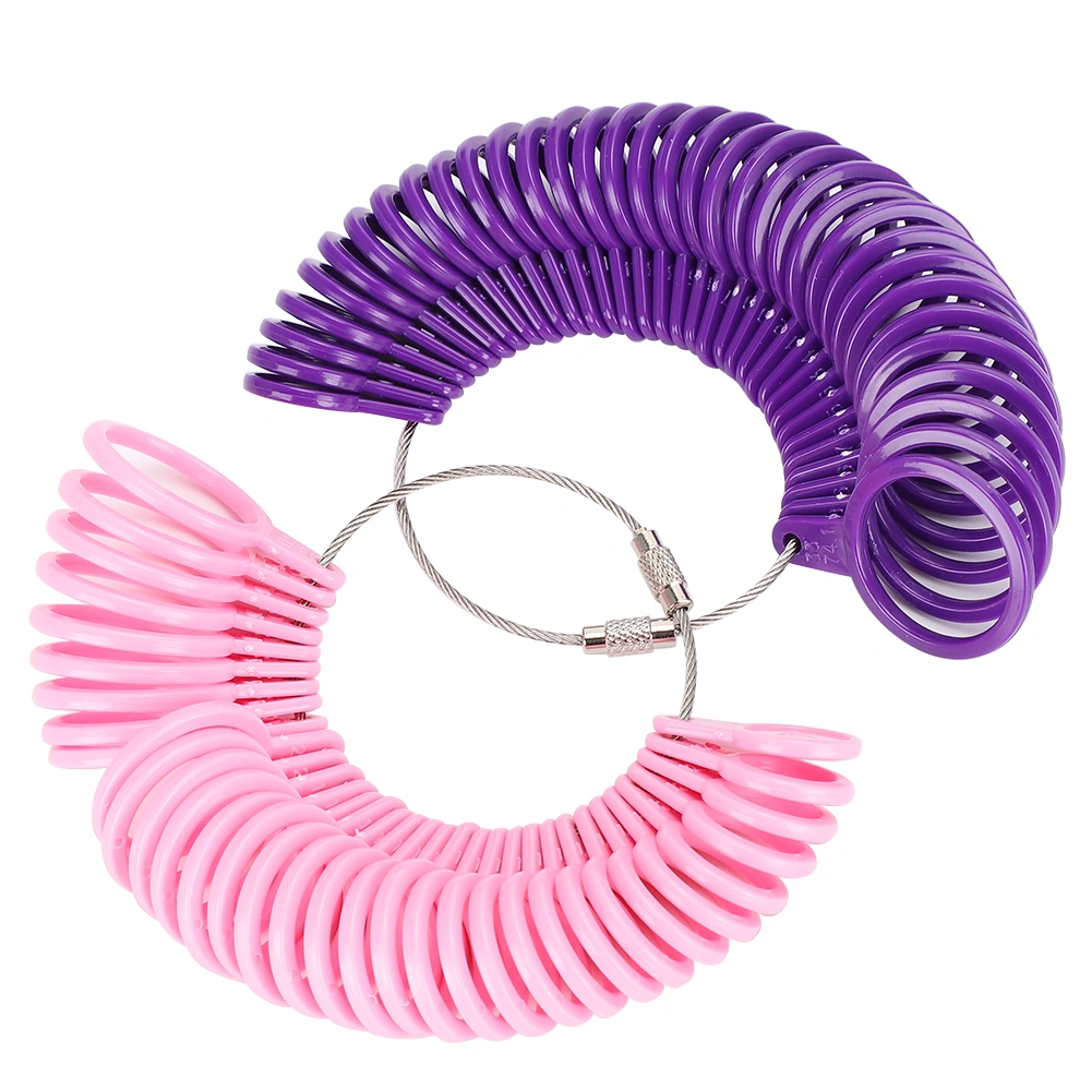 4pcs Ring Sizer Measurement Making Tool Findings Finger Measuring Adjustable Removable