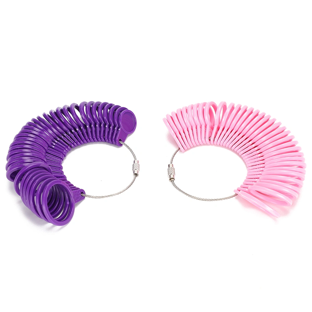 4pcs Ring Sizer Measurement Making Tool Findings Finger Measuring Adjustable Removable