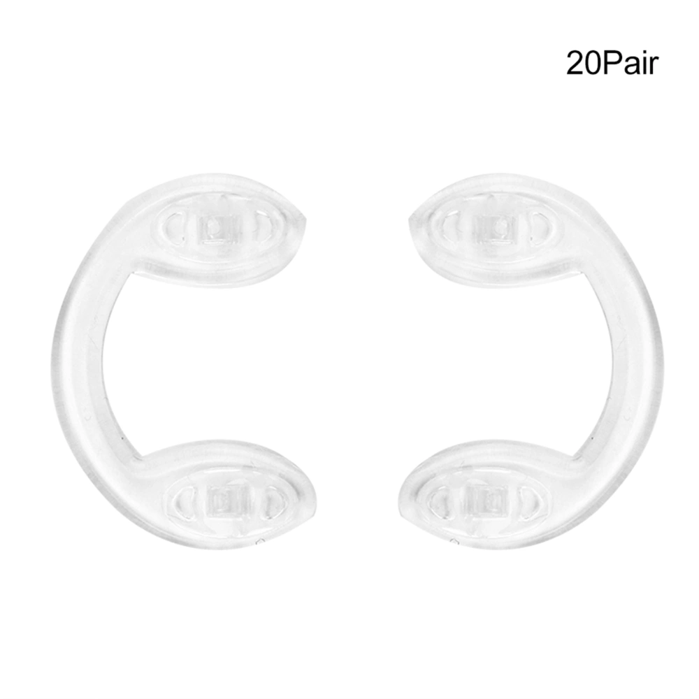 20 Pairs U shape Nose Pads Soft Silicone Anti Slip Nose Pad Children Glasses Accessories