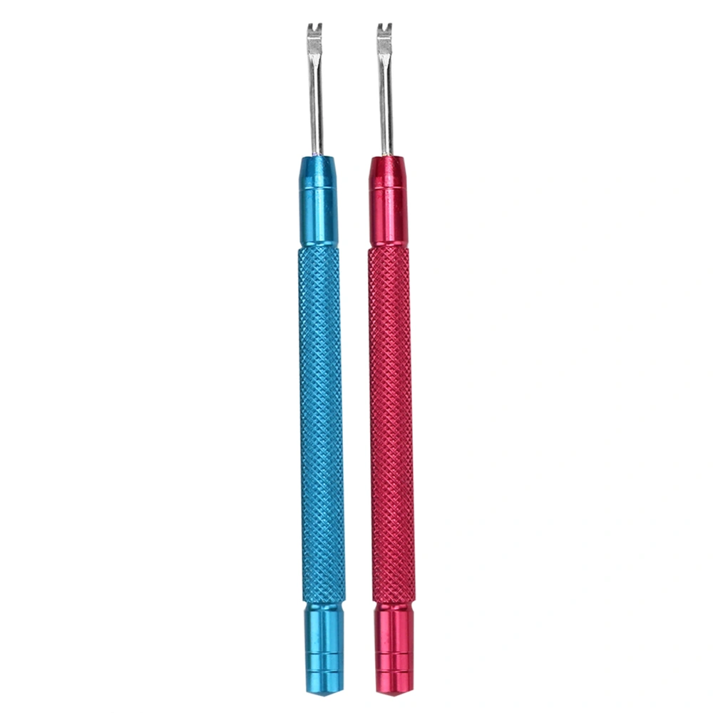 2pcs Watch Hands Lever Watch Needle Lifting Removing Watch Repair Accessory (Red Blue)